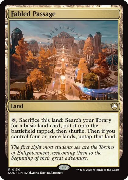 Fabled Passage, Commander: Secrets of Strixhaven 130
