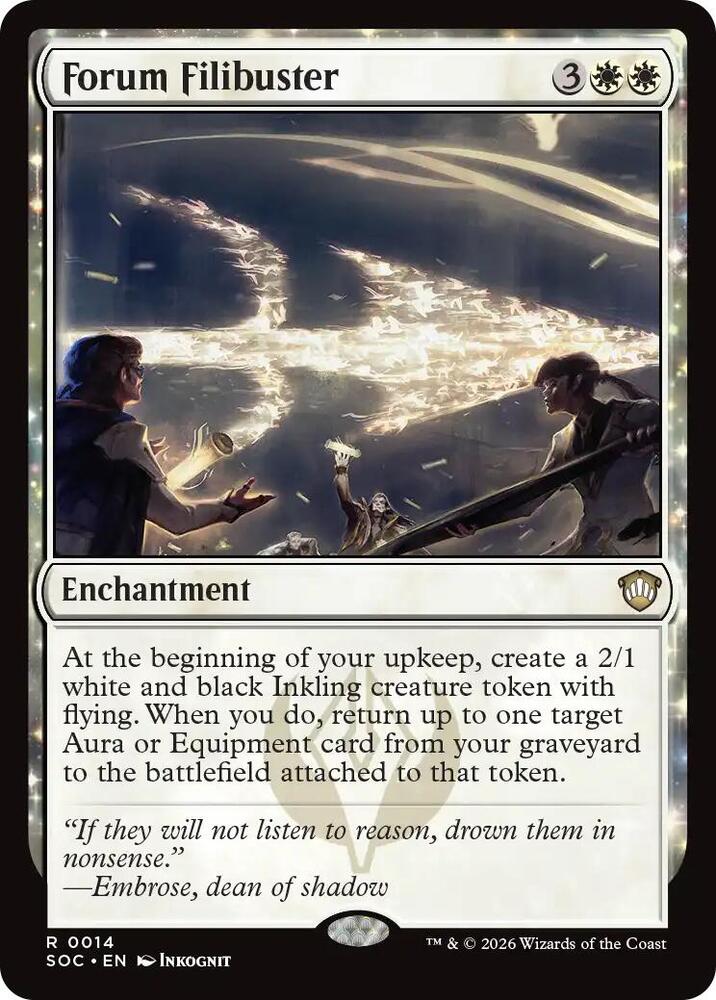 Forum Filibuster, Commander: Secrets of Strixhaven 14