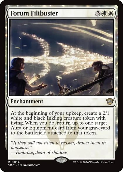 Forum Filibuster, Commander: Secrets of Strixhaven 14