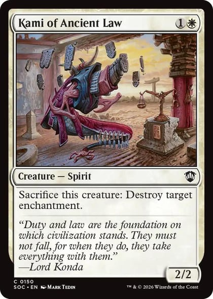 Kami of Ancient Law, Commander: Secrets of Strixhaven 150