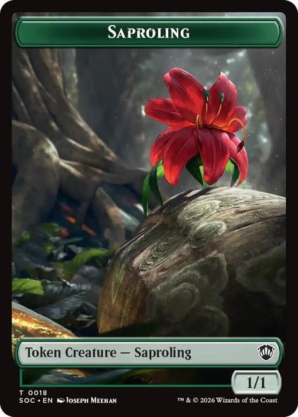 Saproling // Pest (0023) Double-Sided Token, Commander: Secrets of Strixhaven 18 // 23