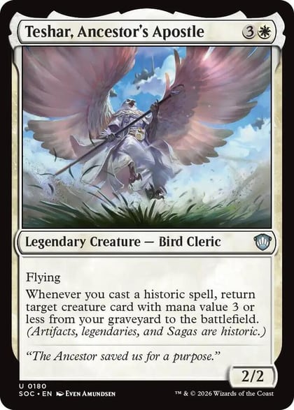 Teshar, Ancestor's Apostle, Commander: Secrets of Strixhaven 180