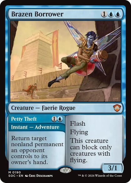 Brazen Borrower, Commander: Secrets of Strixhaven 190