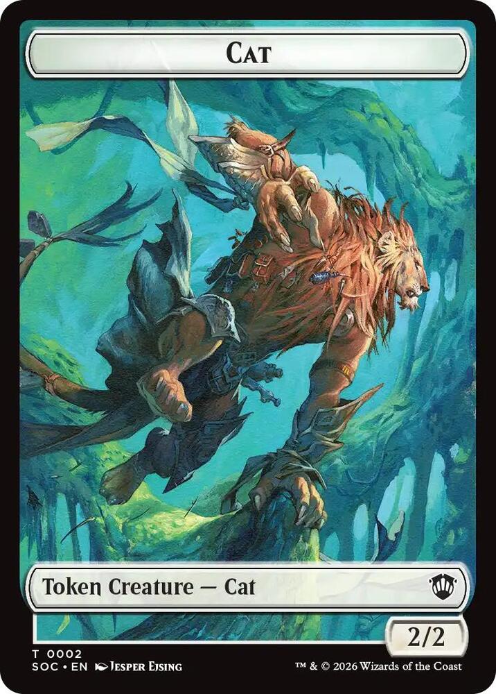 Cat // Inkling (0022) Double-Sided Token, Commander: Secrets of Strixhaven 2 // 22