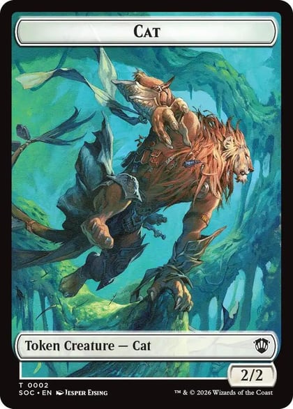 Cat // Inkling (0022) Double-Sided Token, Commander: Secrets of Strixhaven 2 // 22
