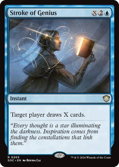 Stroke of Genius, Commander: Secrets of Strixhaven 203