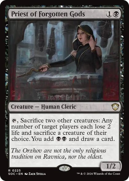 Priest of Forgotten Gods, Commander: Secrets of Strixhaven 225