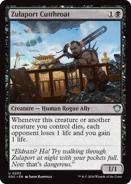 Zulaport Cutthroat, Commander: Secrets of Strixhaven 233
