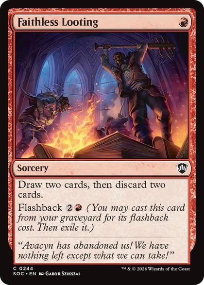 Faithless Looting, Commander: Secrets of Strixhaven 244