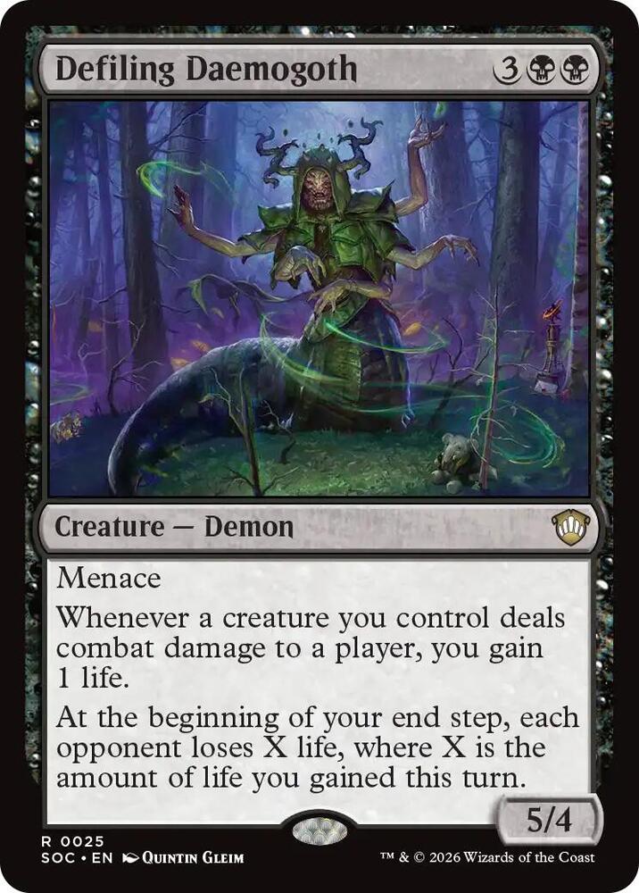 Defiling Daemogoth, Commander: Secrets of Strixhaven 25