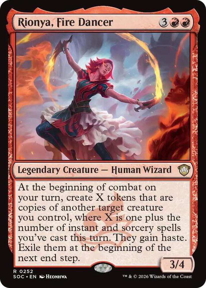 Rionya, Fire Dancer, Commander: Secrets of Strixhaven 252