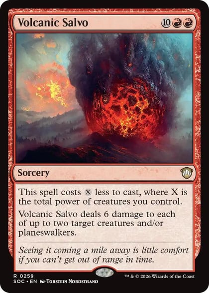 Volcanic Salvo, Commander: Secrets of Strixhaven 259
