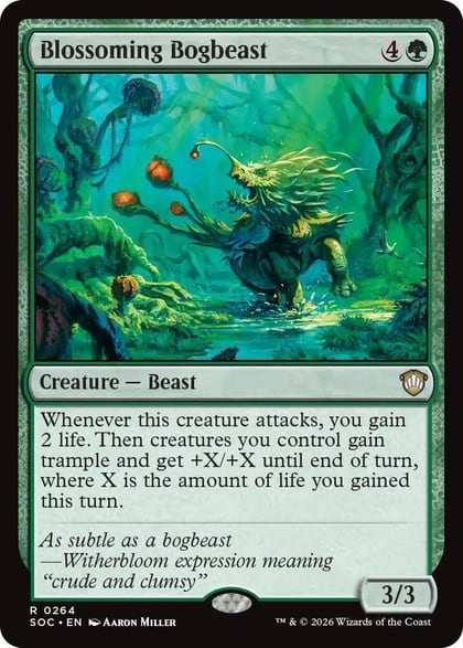 Blossoming Bogbeast, Commander: Secrets of Strixhaven 264