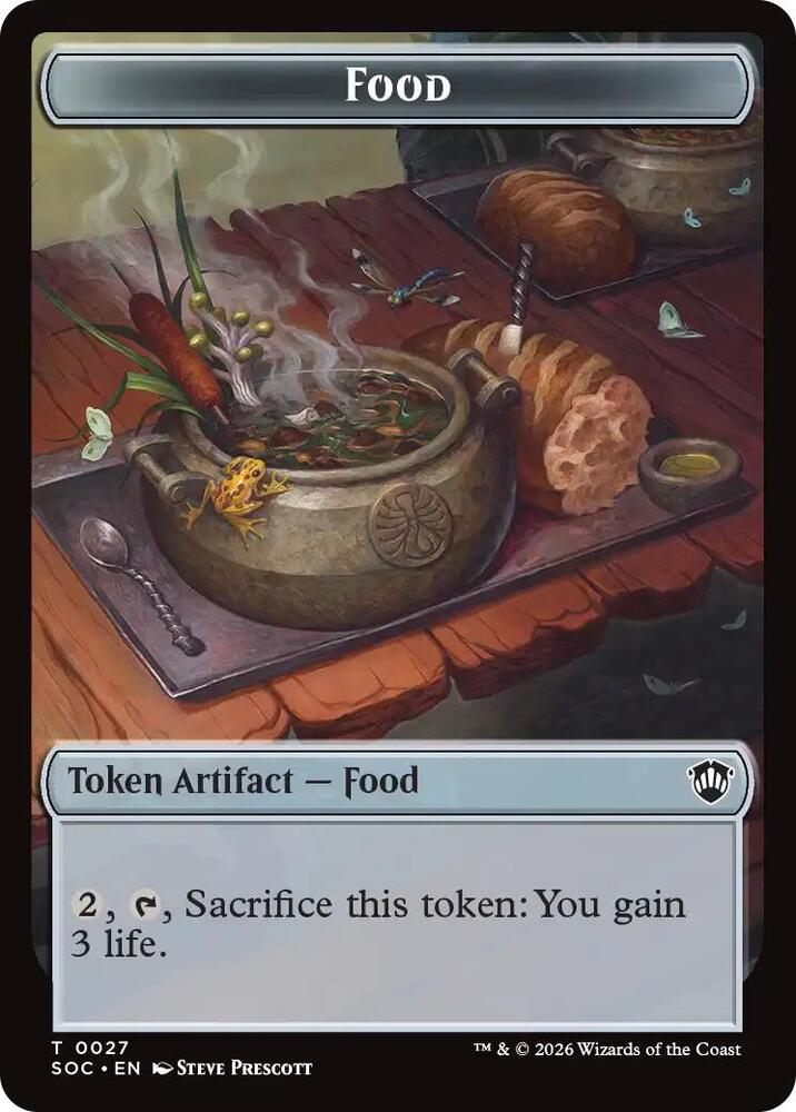 Food // City's Blessing Double-Sided Token, Commander: Secrets of Strixhaven 27 // 29