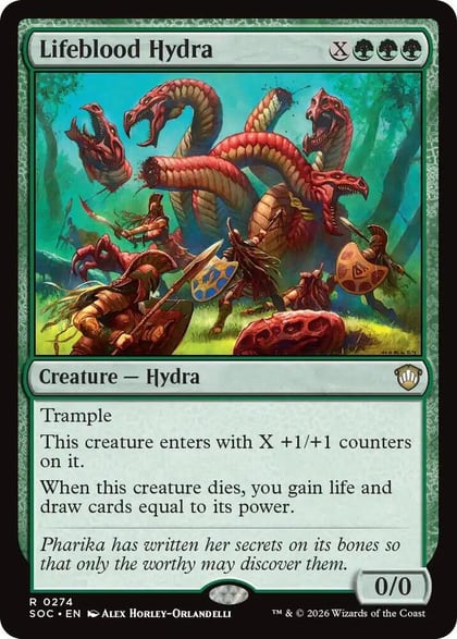 Lifeblood Hydra, Commander: Secrets of Strixhaven 274