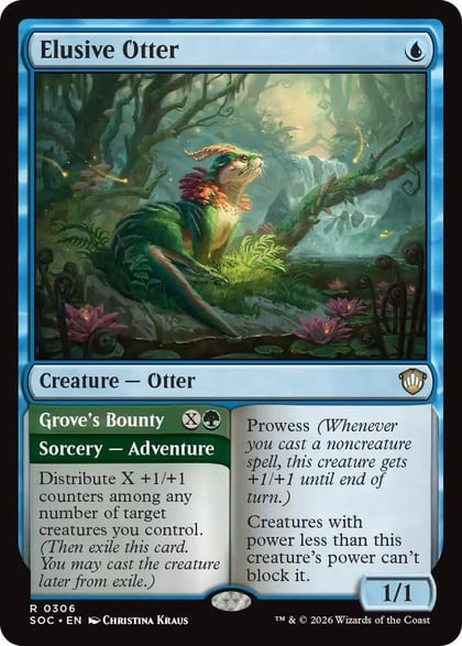 Elusive Otter, Commander: Secrets of Strixhaven 306