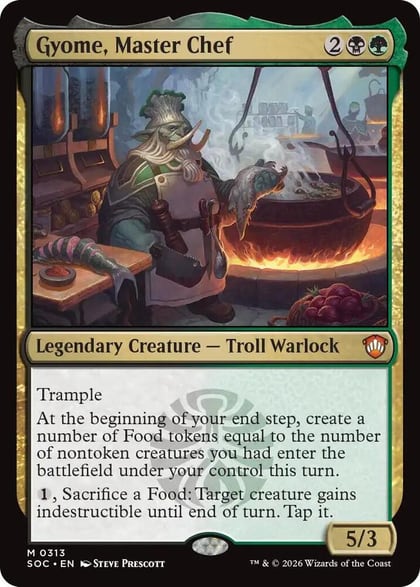 Gyome, Master Chef, Commander: Secrets of Strixhaven 313