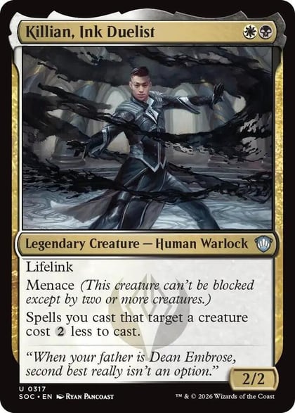 Killian, Ink Duelist, Commander: Secrets of Strixhaven 317