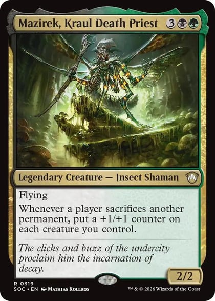 Mazirek, Kraul Death Priest, Commander: Secrets of Strixhaven 319