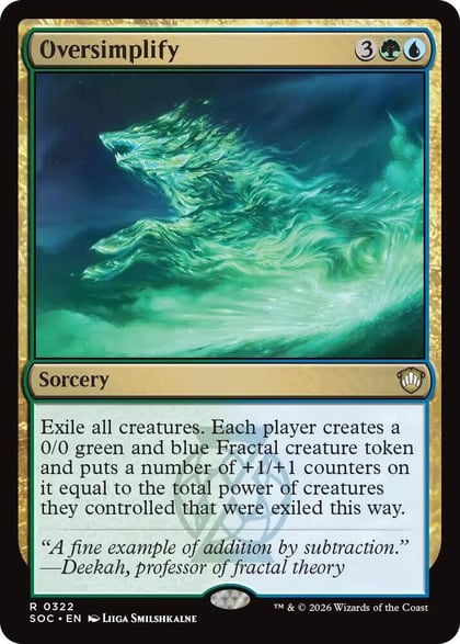 Oversimplify, Commander: Secrets of Strixhaven 322