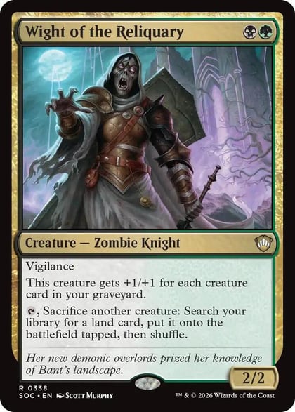 Wight of the Reliquary, Commander: Secrets of Strixhaven 338
