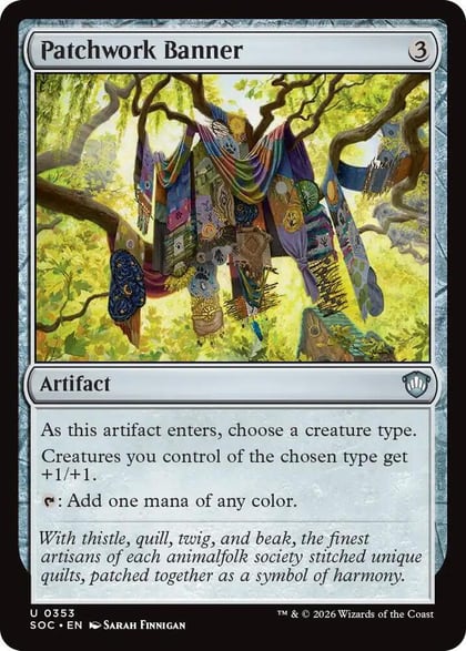 Patchwork Banner, Commander: Secrets of Strixhaven 353