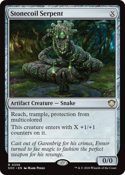 Stonecoil Serpent, Commander: Secrets of Strixhaven 356