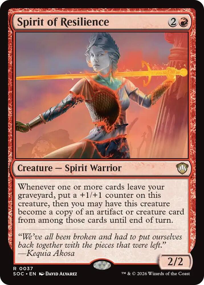 Spirit of Resilience, Commander: Secrets of Strixhaven 37