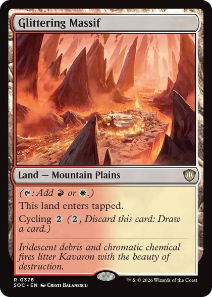 Glittering Massif, Commander: Secrets of Strixhaven 376