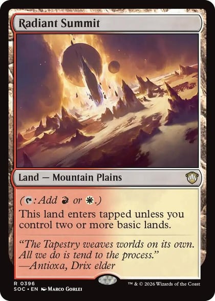 Radiant Summit, Commander: Secrets of Strixhaven 396