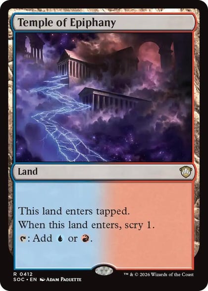 Temple of Epiphany, Commander: Secrets of Strixhaven 412