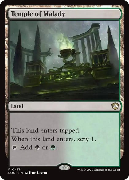 Temple of Malady, Commander: Secrets of Strixhaven 413