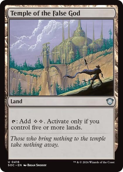 Temple of the False God, Commander: Secrets of Strixhaven 416