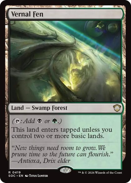 Vernal Fen, Commander: Secrets of Strixhaven 419