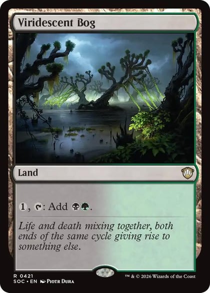 Viridescent Bog, Commander: Secrets of Strixhaven 421