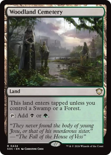 Woodland Cemetery, Commander: Secrets of Strixhaven 424