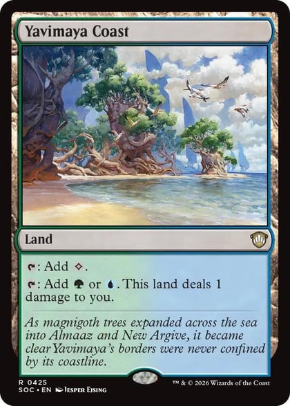 Yavimaya Coast, Commander: Secrets of Strixhaven 425