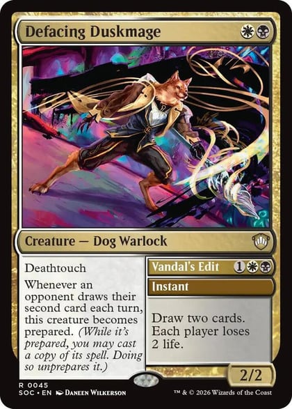 Defacing Duskmage, Commander: Secrets of Strixhaven 45