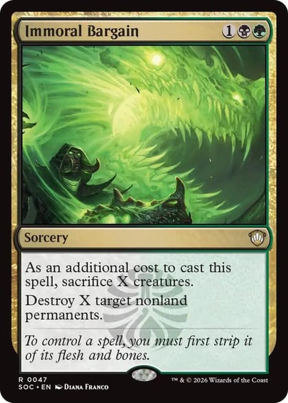 Immoral Bargain, Commander: Secrets of Strixhaven 47