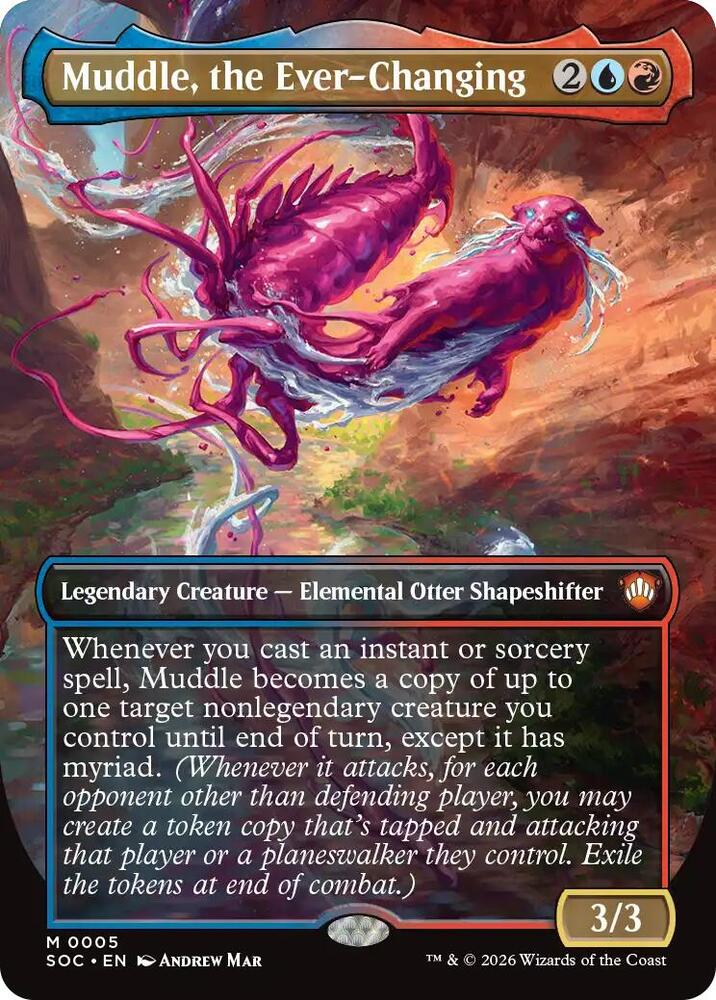 Muddle, the Ever-Changing (Borderless), Commander: Secrets of Strixhaven 5