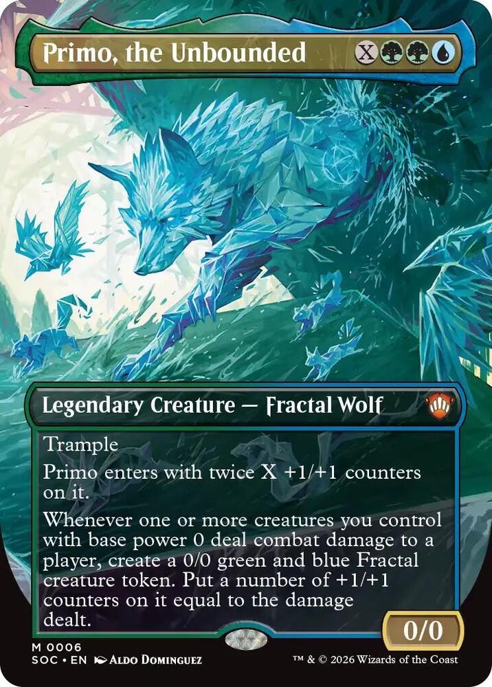 Primo, the Unbounded (Borderless), Commander: Secrets of Strixhaven 6