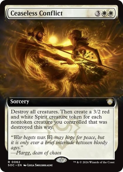 Ceaseless Conflict (Extended Art), Commander: Secrets of Strixhaven 62