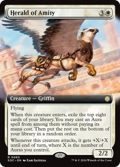 Herald of Amity (Extended Art), Commander: Secrets of Strixhaven 65