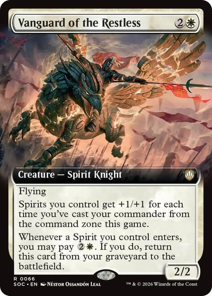 Vanguard of the Restless (Extended Art), Commander: Secrets of Strixhaven 66