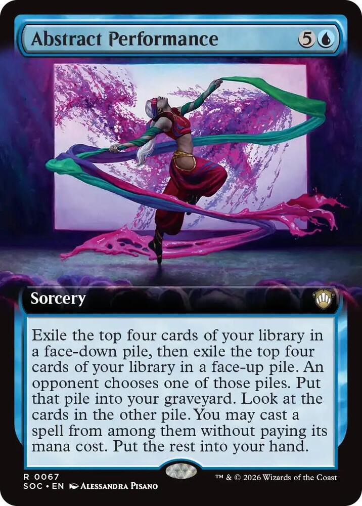 Abstract Performance (Extended Art), Commander: Secrets of Strixhaven 67