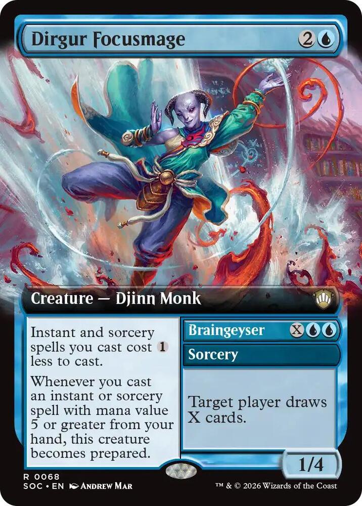Dirgur Focusmage (Extended Art), Commander: Secrets of Strixhaven 68