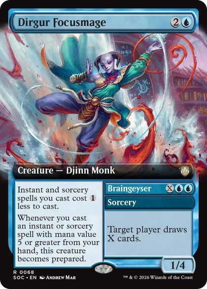 Dirgur Focusmage (Extended Art), Commander: Secrets of Strixhaven 68