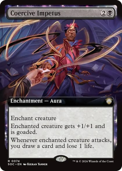 Coercive Impetus (Extended Art), Commander: Secrets of Strixhaven 74
