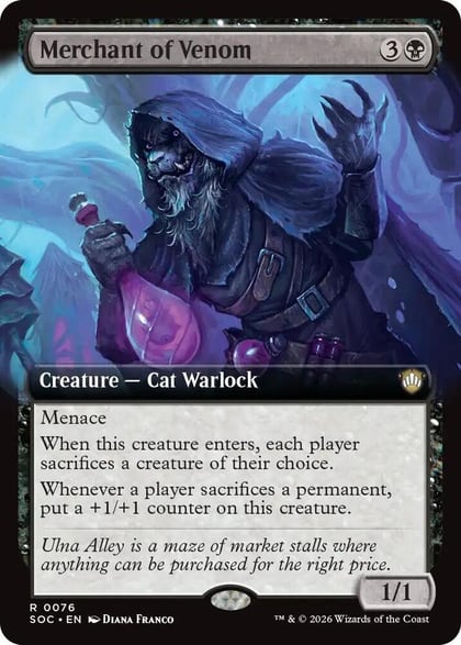 Merchant of Venom (Extended Art), Commander: Secrets of Strixhaven 76