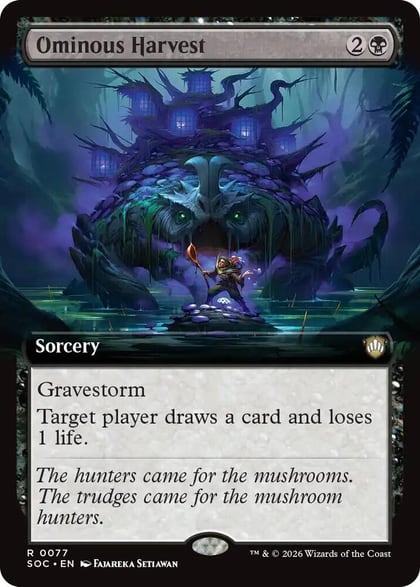 Ominous Harvest (Extended Art), Commander: Secrets of Strixhaven 77